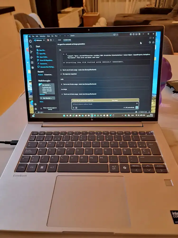 Laptop HP EliteBook Argintiu - 1